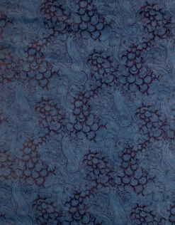 AITOH Lokta Printed Breeze Blue On Blue, 19½” X 29½”