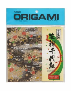 Aitoh Origami Paper, Washi Yuzen Chiyogami, 5 Sheets