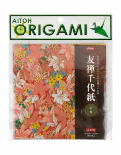 Aitoh Origami Paper, Yuzen Delicate Florals, 5 Sheets