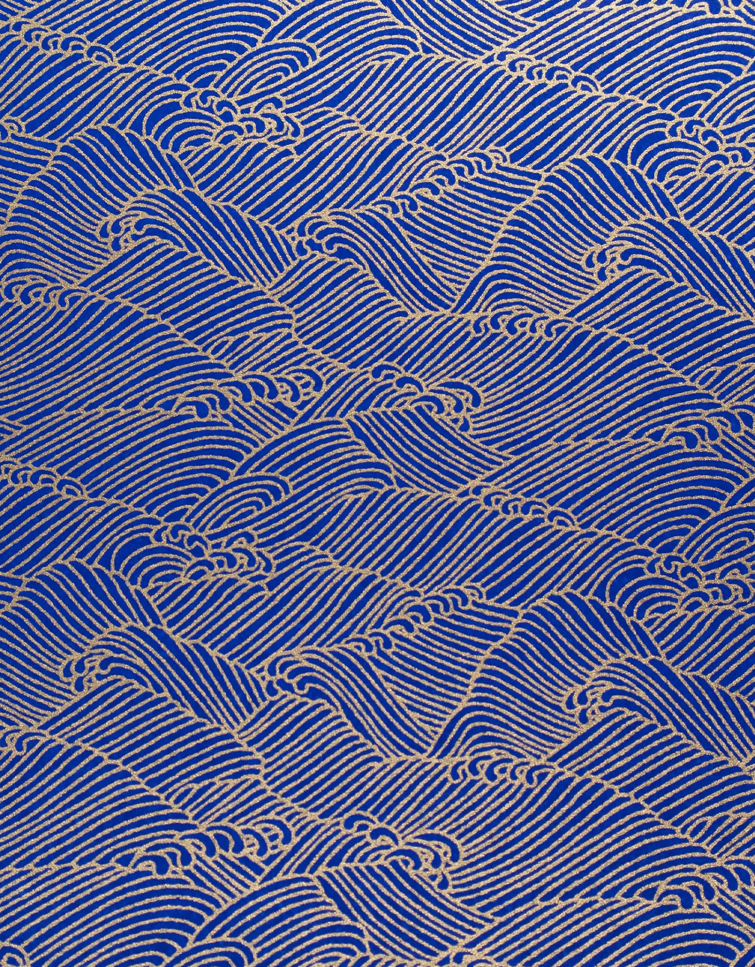 AITOH Yuzenshi: Blue With Gold Waves, 19¼” X 26” 3 AITOH Yuzenshi: Blue With Gold Waves, 19¼” X 26”