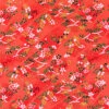 AITOH Yuzenshi: Red With Flowers And Leaves, 22” X 32” 2 AITOH Yuzenshi: Red With Flowers And Leaves, 22” X 32” -THE ART STORE CNY aitoh aitoh yuzenshi red with flowers and leaves 2