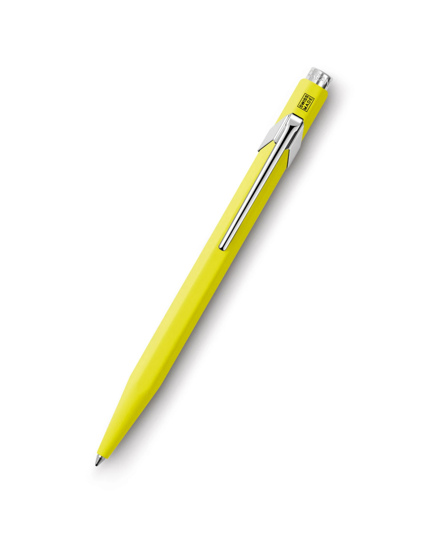 Caran D'Ache Caran D’Ache 849 Ballpoint Pen, Fluorescent Yellow 4 Caran D'Ache Caran D’Ache 849 Ballpoint Pen, Fluorescent Yellow - Image 2