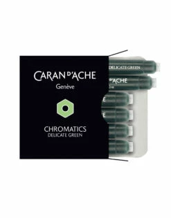 Caran D'Ache Chromatic Ink Cartridge, Delicate Green 6pk