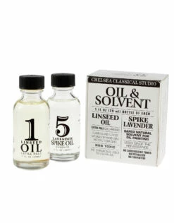 Chelsea Classical Studio Linseed Oil And Lavender Spike Oil Essence Sampler Set