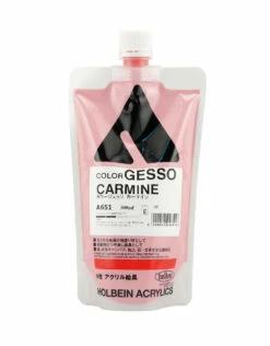 CLEARANCE Holbein GESSO Carmine 300ml Bag