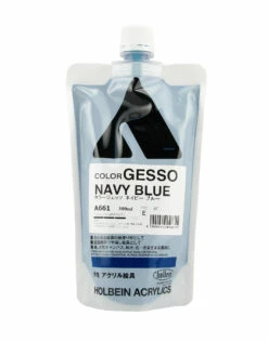 CLEARANCE Holbein GESSO Navy Blue 300ml Bag
