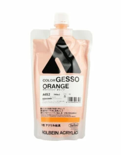 CLEARANCE Holbein GESSO Orange 300ml Bag