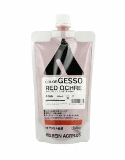 CLEARANCE Holbein GESSO Red Ochre 300ml Bag