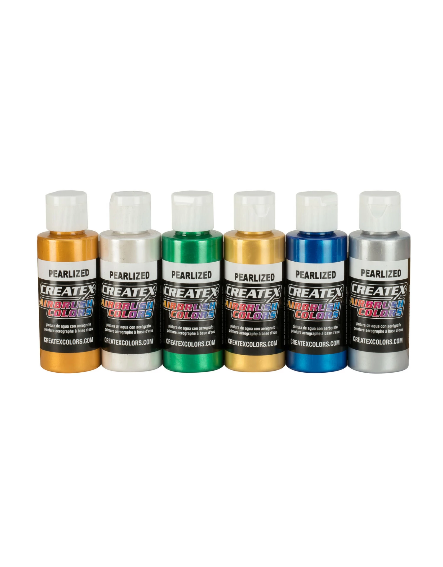 Createx Airbrush Colors Pearl Set, 2oz. 3 Createx Airbrush Colors Pearl Set, 2oz.