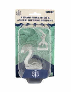 Critical Role Unpainted Miniatures: W02 Ashari Firetamer & Inferno Serpent