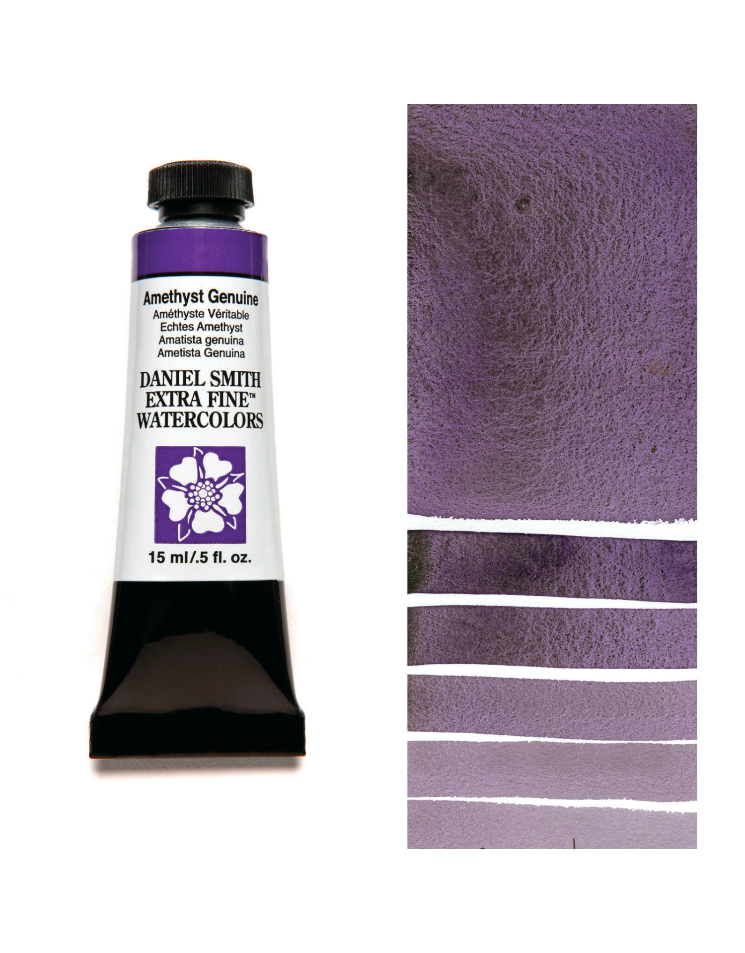 Daniel Smith Extra Fine Watercolors, Amethyst Genuine 15ml 4 Daniel Smith Extra Fine Watercolors, Amethyst Genuine 15ml - Image 2