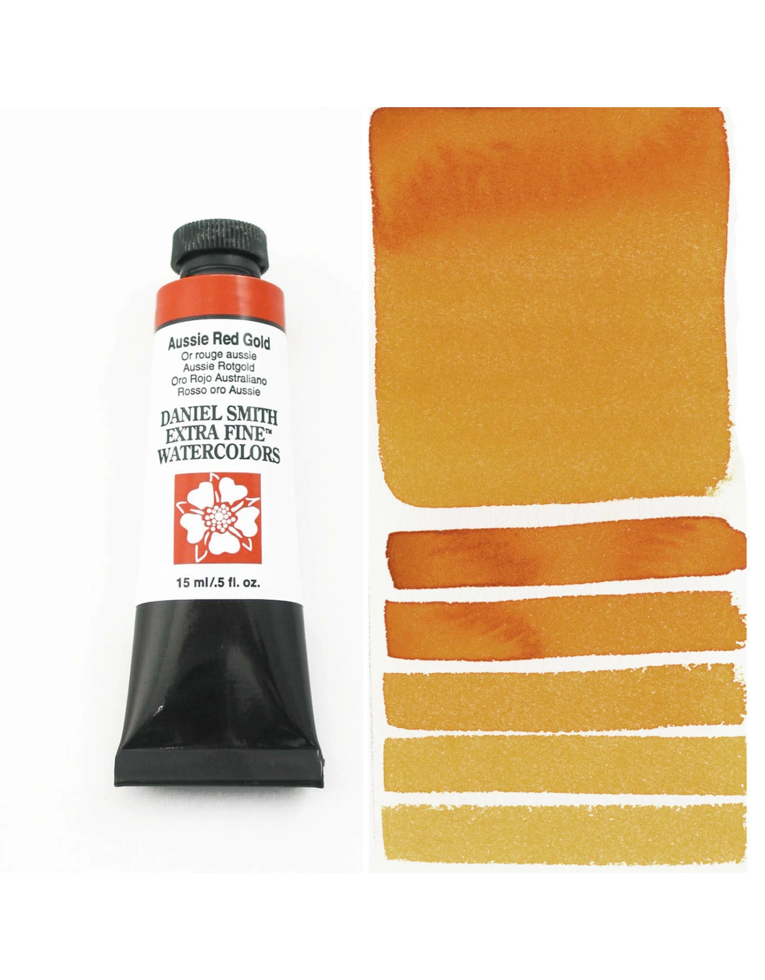 Daniel Smith Extra Fine Watercolors, Aussie Red Gold 15ml 3 Daniel Smith Extra Fine Watercolors, Aussie Red Gold 15ml