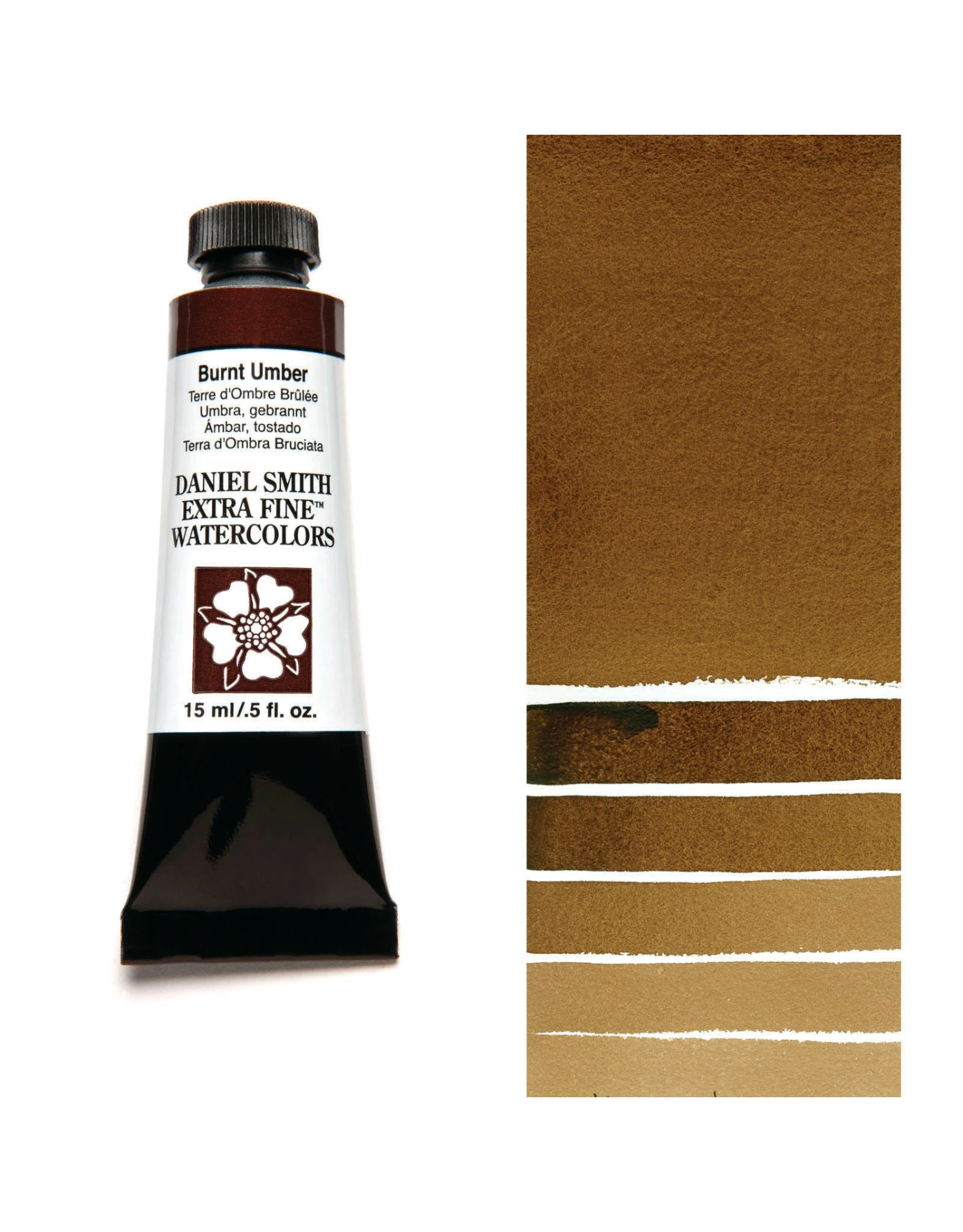 Daniel Smith Extra Fine Watercolors, Burnt Umber 15ml 3 Daniel Smith Extra Fine Watercolors, Burnt Umber 15ml