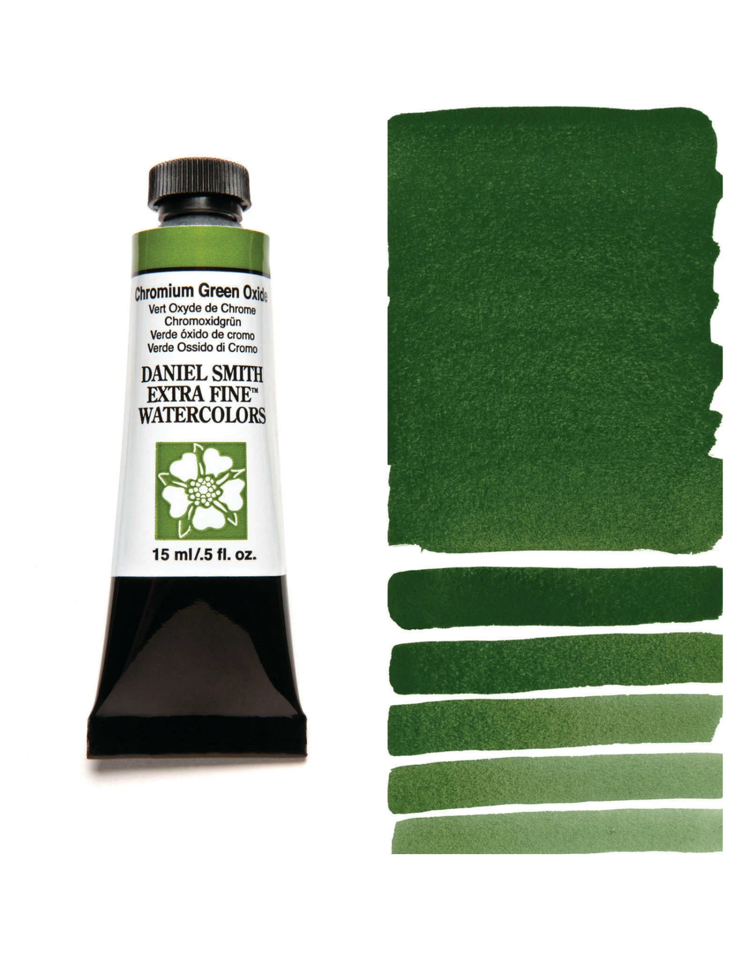 Daniel Smith Extra Fine Watercolors, Chromium Green Oxide 15ml 3 Daniel Smith Extra Fine Watercolors, Chromium Green Oxide 15ml