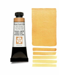 Daniel Smith Extra Fine Watercolors, Chrome Titanate Yellow 15ml
