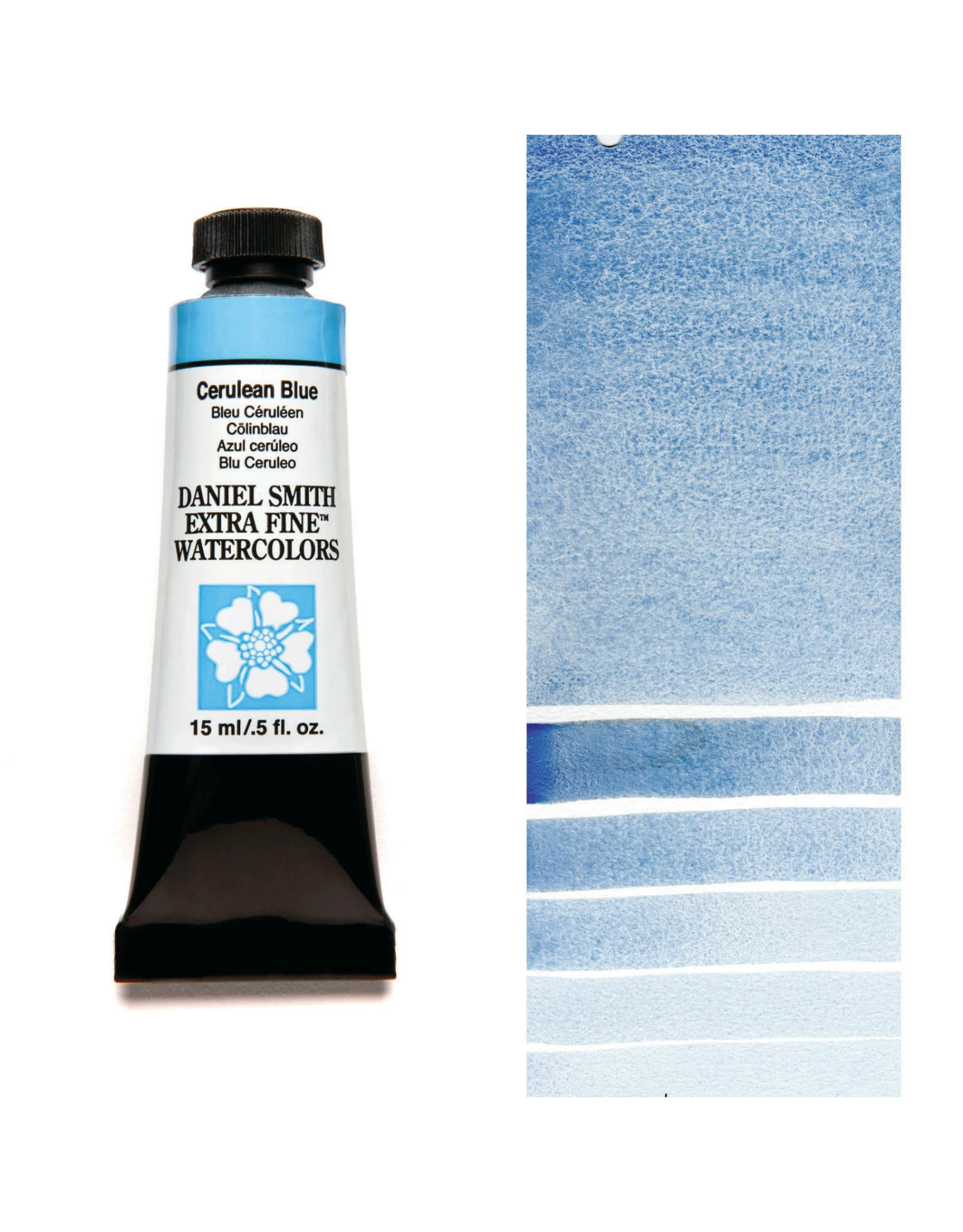 Daniel Smith Extra Fine Watercolors, Cerulean Blue 15ml 3 Daniel Smith Extra Fine Watercolors, Cerulean Blue 15ml