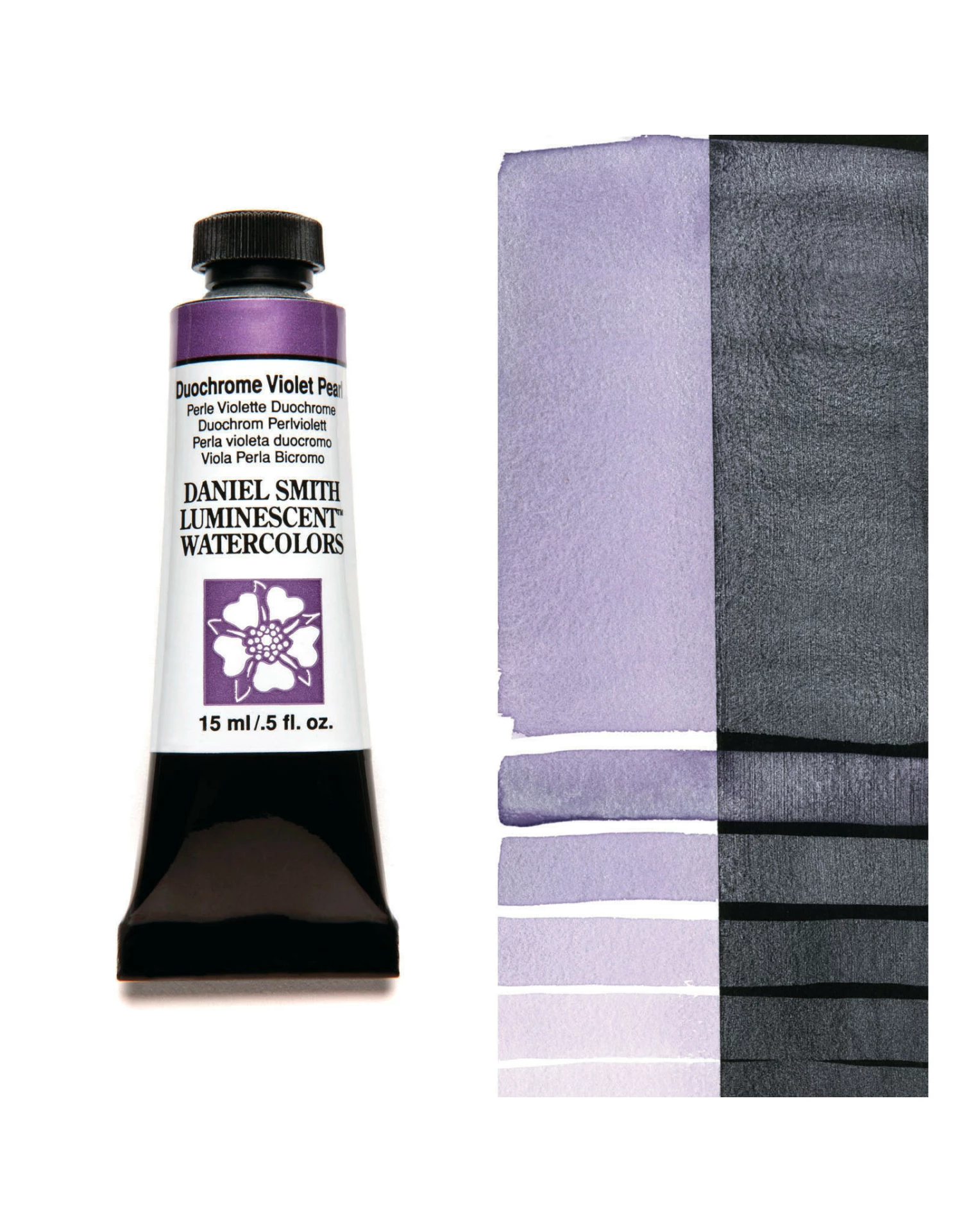 Daniel Smith Extra Fine Watercolors, Duochrome Violet Pearl 15ml 3 Daniel Smith Extra Fine Watercolors, Duochrome Violet Pearl 15ml