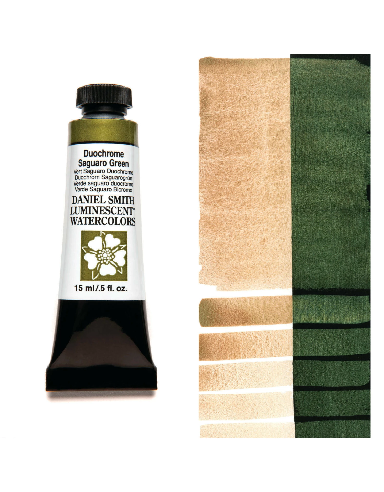 Daniel Smith Extra Fine Watercolors, Duochrome Saguaro Green 15ml 3 Daniel Smith Extra Fine Watercolors, Duochrome Saguaro Green 15ml