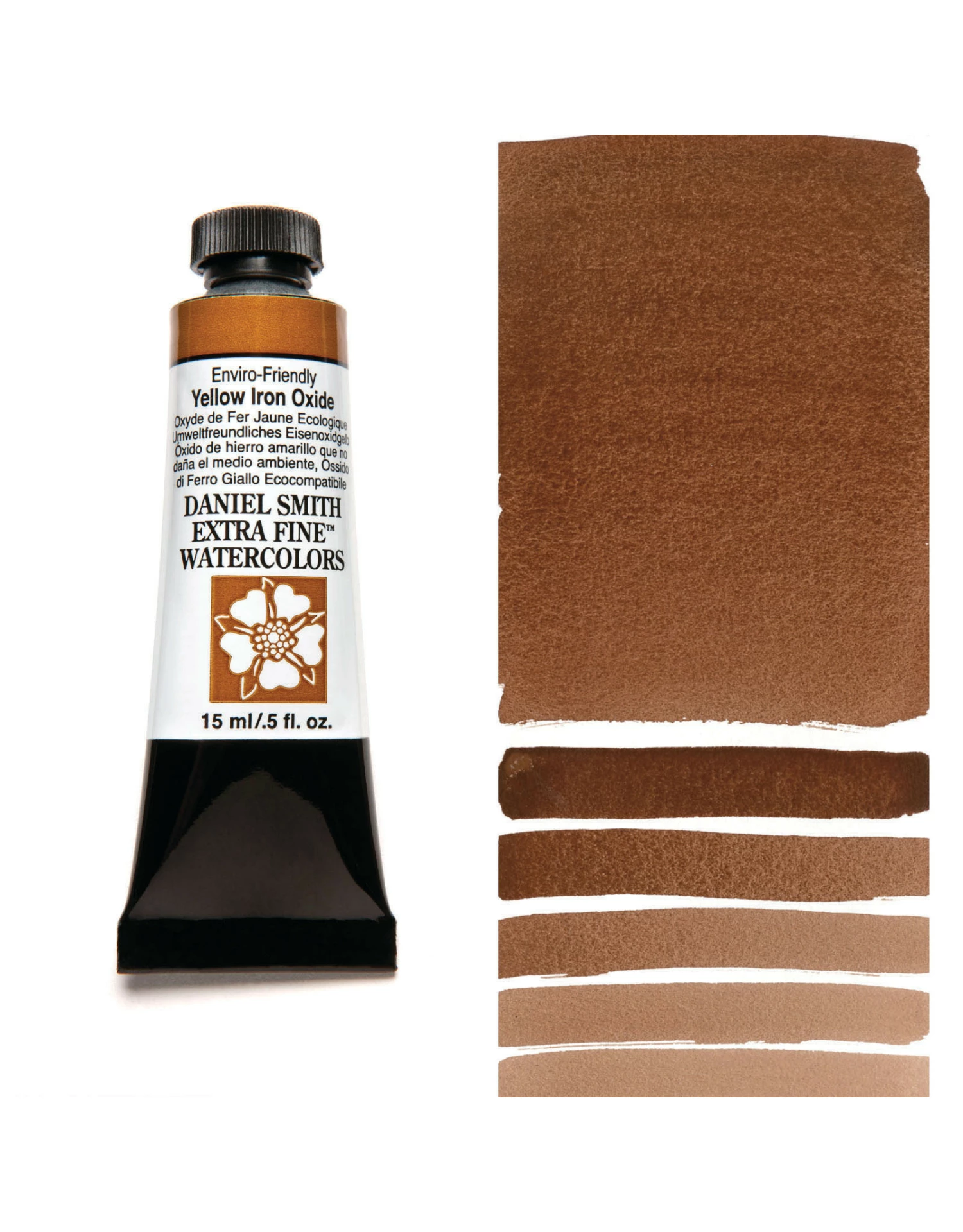 Daniel Smith Extra Fine Watercolors, Enviro-friendly Yellow Iron Oxide 15ml 3 Daniel Smith Extra Fine Watercolors, Enviro-friendly Yellow Iron Oxide 15ml