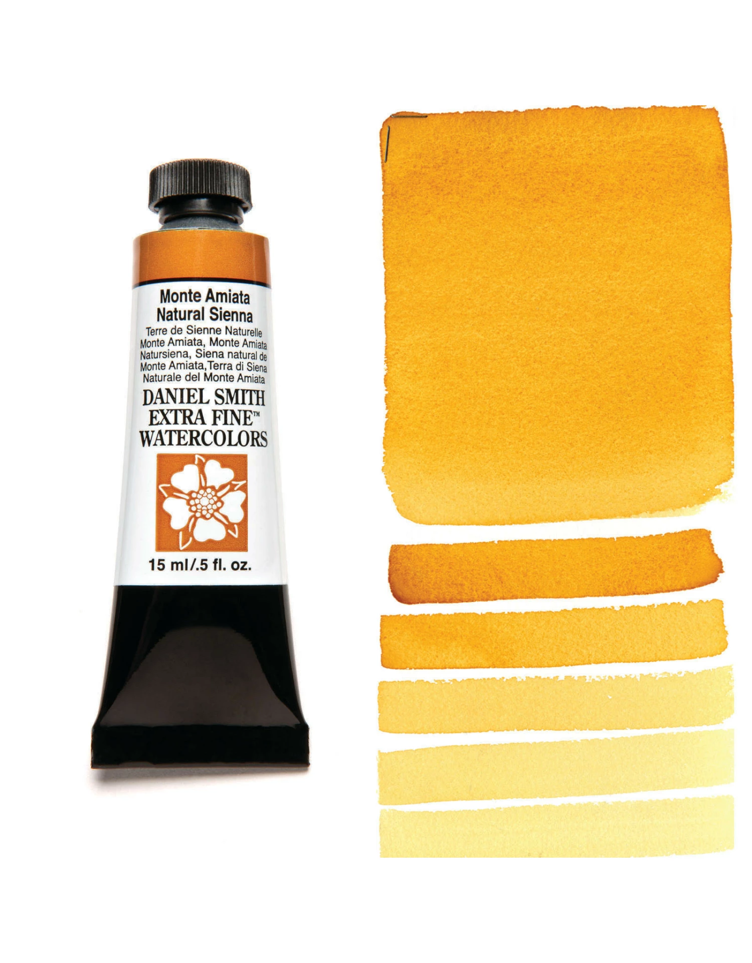 Daniel Smith Extra Fine Watercolors, Monte Amiata Natural Sienna 15ml 3 Daniel Smith Extra Fine Watercolors, Monte Amiata Natural Sienna 15ml