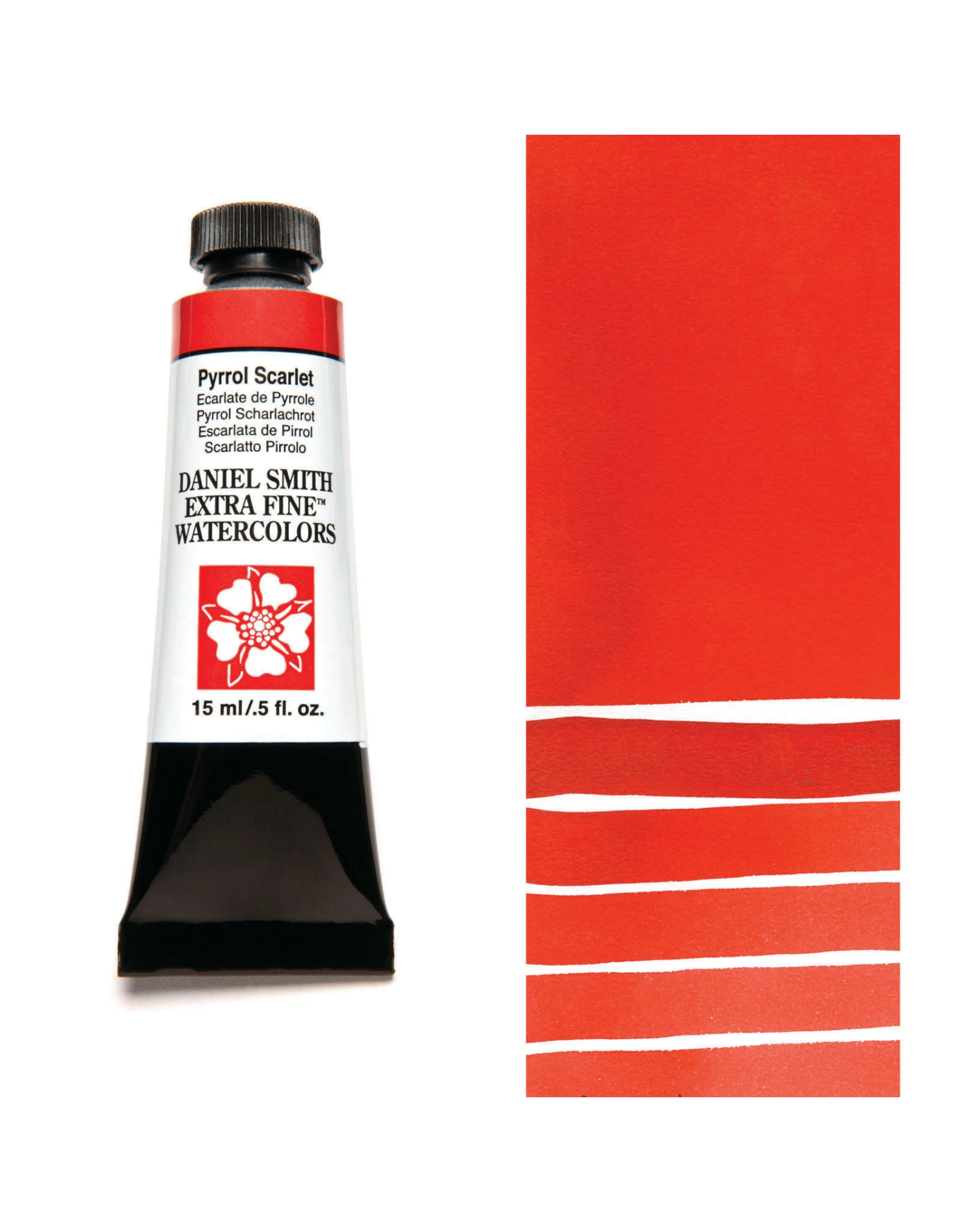 Daniel Smith Extra Fine Watercolors, Pyrrol Scarlet 15ml 3 Daniel Smith Extra Fine Watercolors, Pyrrol Scarlet 15ml