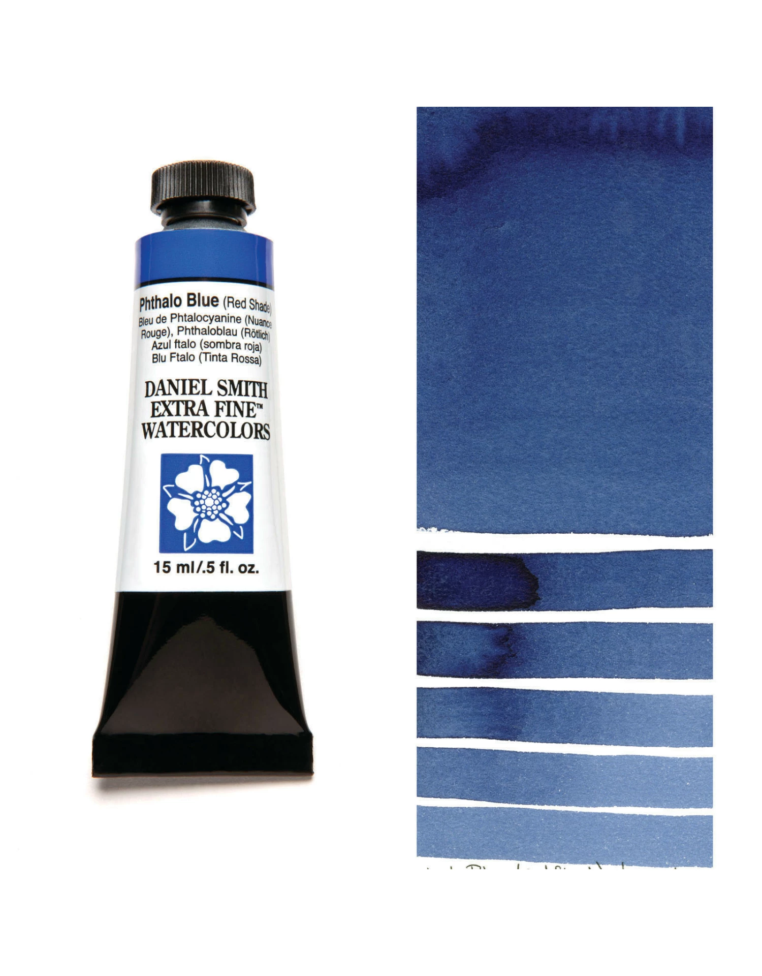 Daniel Smith Extra Fine Watercolors, Phthalo Blue (Red Shade) 15ml 3 Daniel Smith Extra Fine Watercolors, Phthalo Blue (Red Shade) 15ml