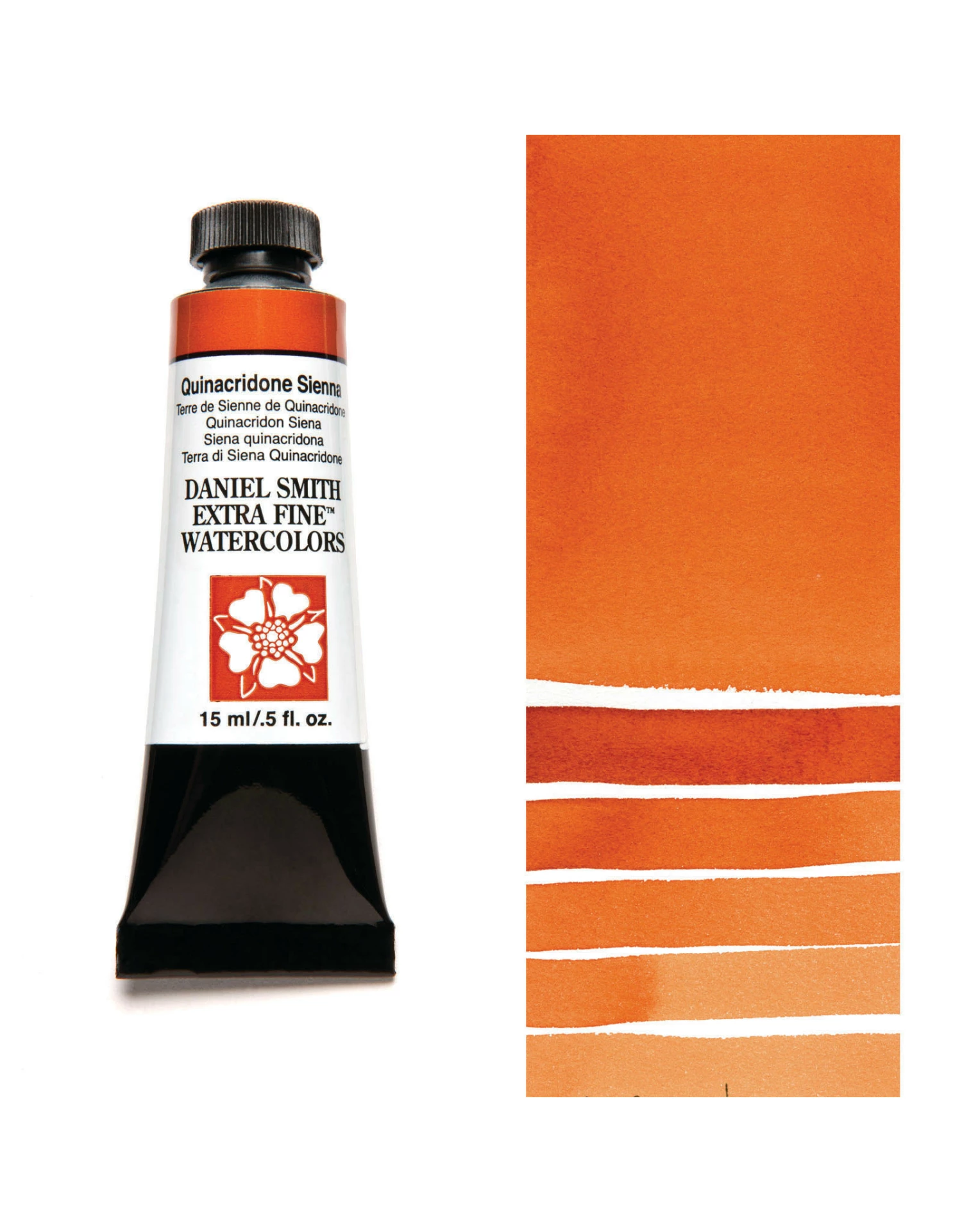Daniel Smith Extra Fine Watercolors, Quinacridone Sienna 15ml 3 Daniel Smith Extra Fine Watercolors, Quinacridone Sienna 15ml