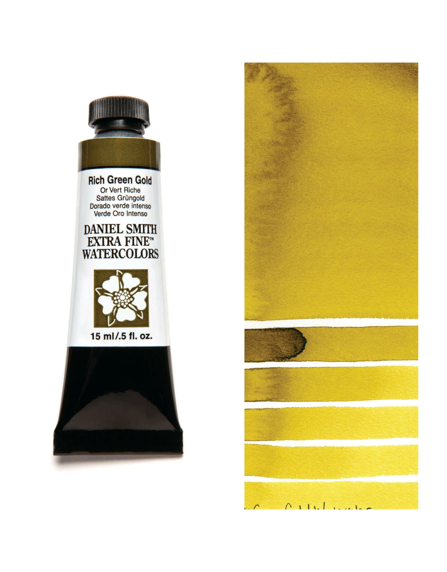 Daniel Smith Extra Fine Watercolors, Rich Green Gold 15ml 3 Daniel Smith Extra Fine Watercolors, Rich Green Gold 15ml
