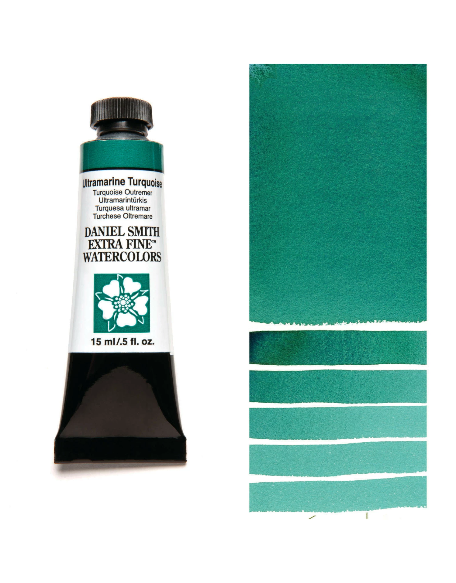 Daniel Smith Extra Fine Watercolors, Ultramarine Turquoise 15ml 3 Daniel Smith Extra Fine Watercolors, Ultramarine Turquoise 15ml