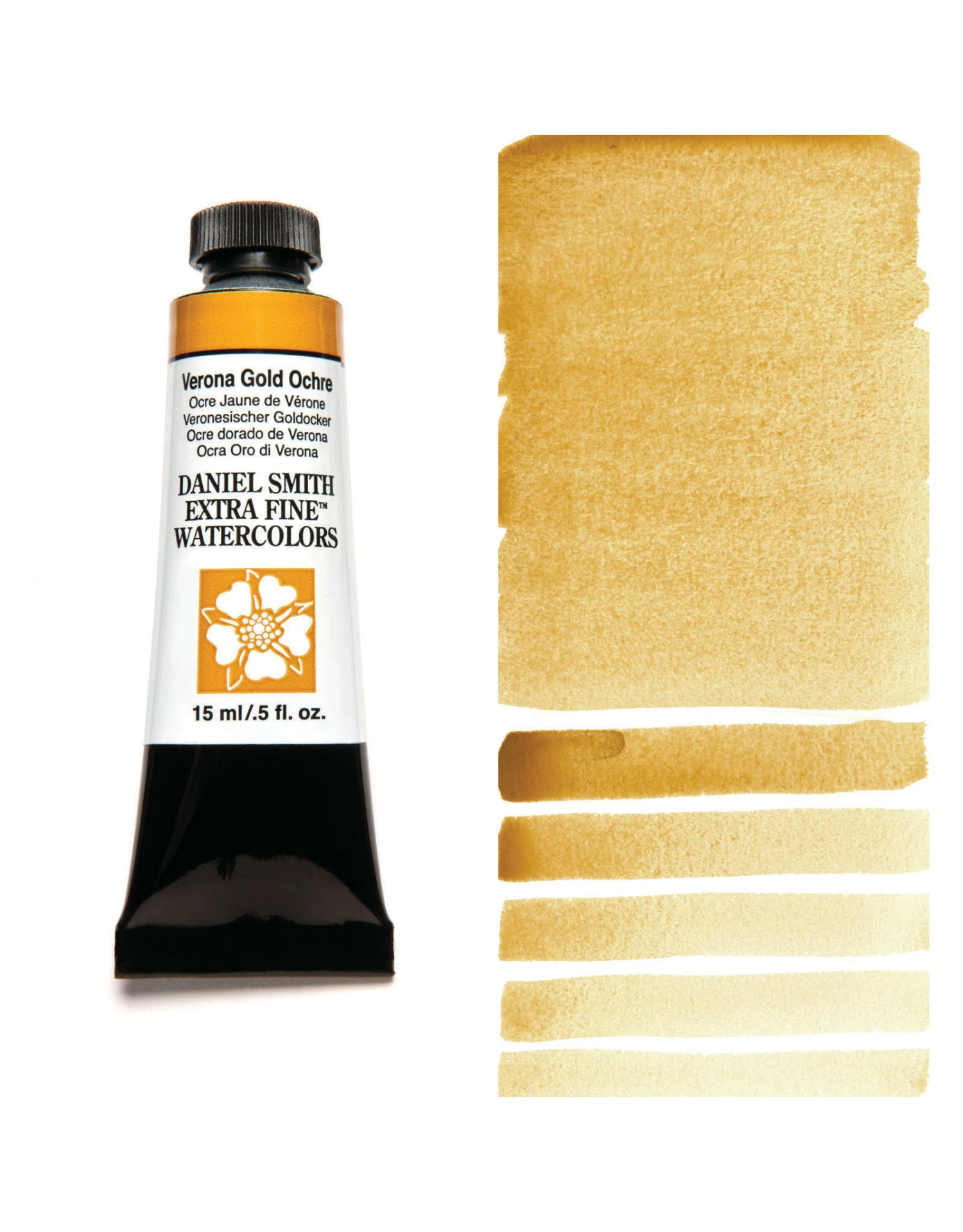 Daniel Smith Extra Fine Watercolors, Verona Gold Ochre 15ml 3 Daniel Smith Extra Fine Watercolors, Verona Gold Ochre 15ml