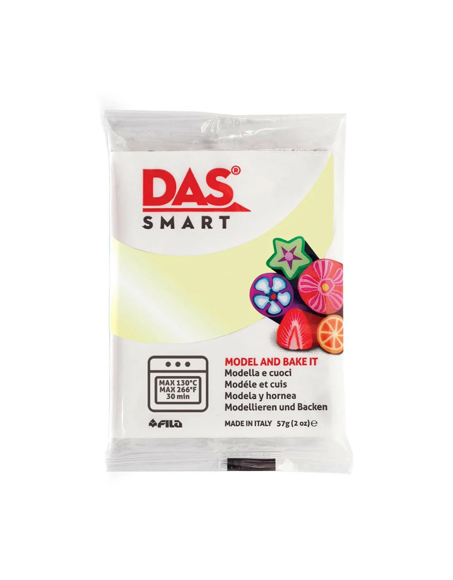 DAS Smart Clay, Glow-In-The-Dark Phosphorescent 2oz 3 DAS Smart Clay, Glow-In-The-Dark Phosphorescent 2oz