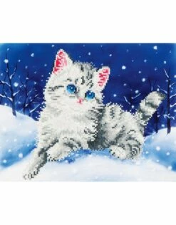 Diamond Dotz Kitten In The Snow