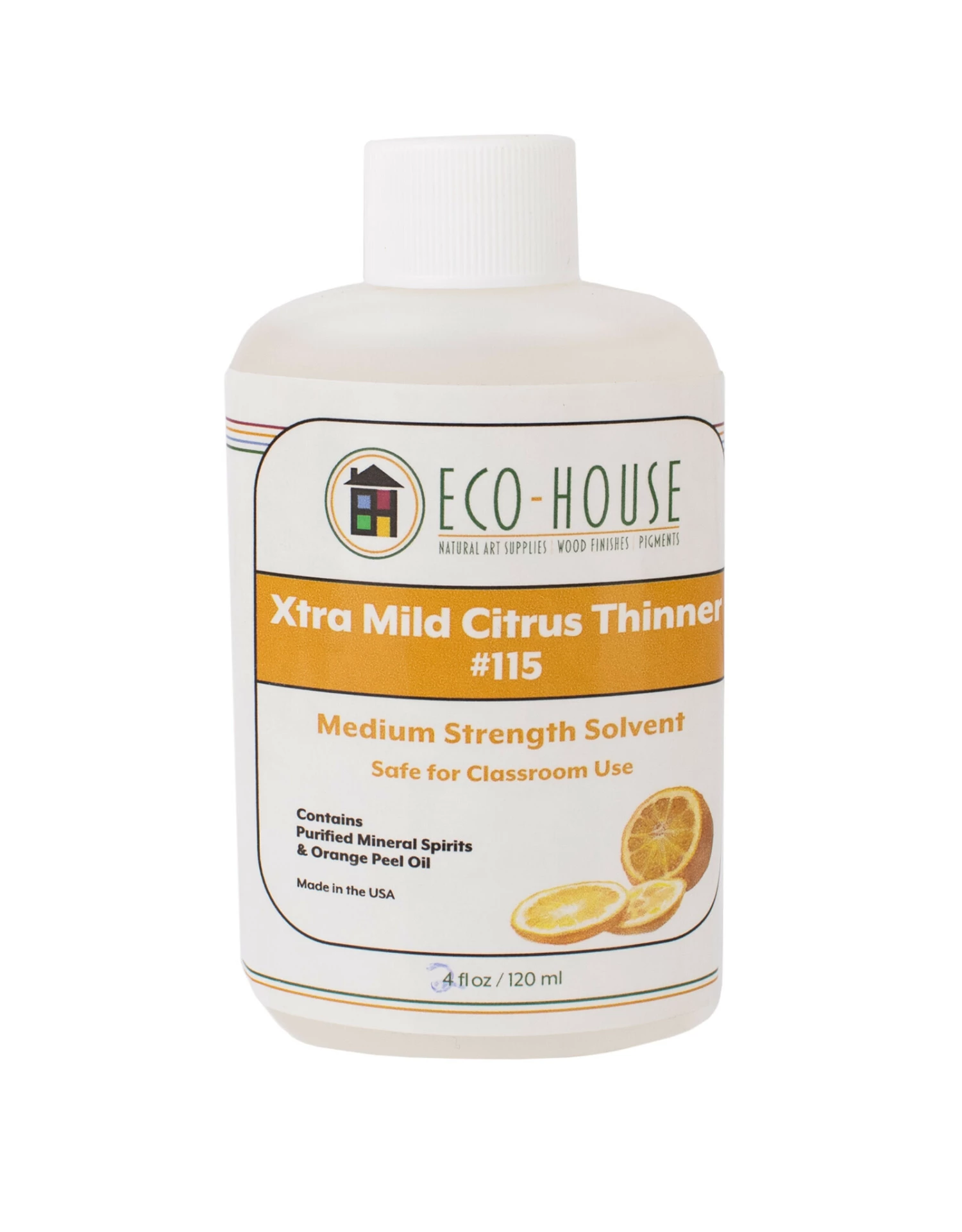 Eco-House Extra Mild Citrus Thinner 4oz 3 Eco-House Extra Mild Citrus Thinner 4oz