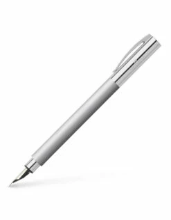 Faber-Castell Ambition Fountain Pen, Stainless Steel (M)