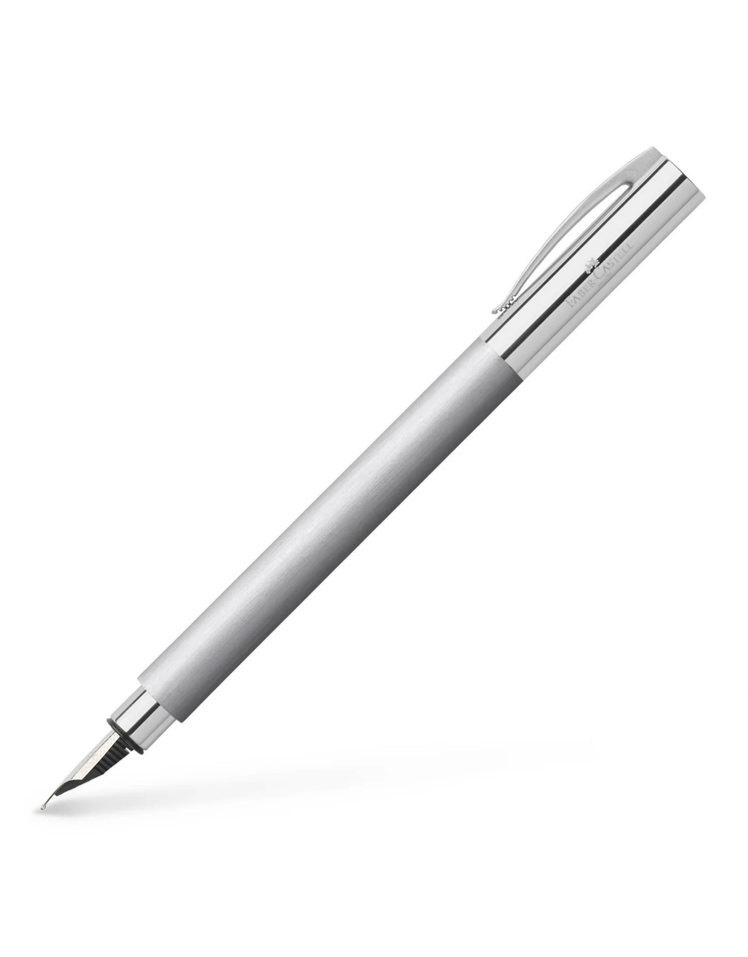 Faber-Castell Ambition Fountain Pen, Stainless Steel (M) 3 Faber-Castell Ambition Fountain Pen, Stainless Steel (M)