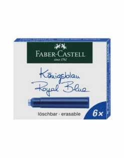 Faber-Castell Ink Refills, Royal Blue, Set Of 6