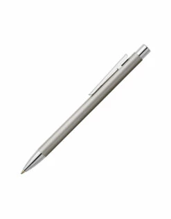 Faber-Castell NEO Slim Ballpoint Pen, Matte Stainless Steel (M)