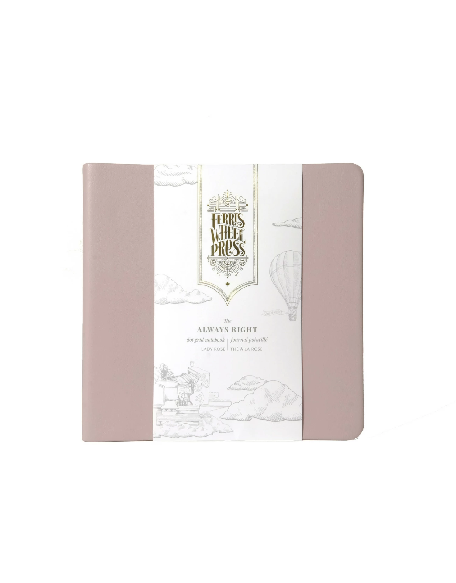 Always Right Fether Notebook Lady Rose 7" X 7" 3 Always Right Fether Notebook Lady Rose 7" X 7"