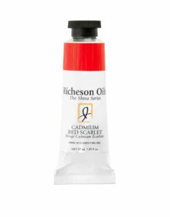Jack Richeson Shiva Oil, Cadmium Red Scarlet 37ml