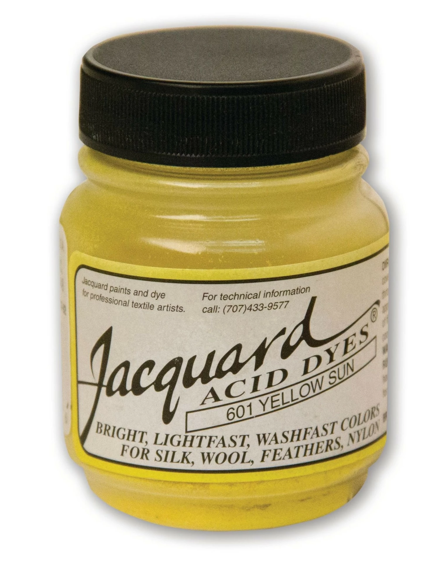 Jacquard Acid Dye, #601 Sun Yellow ½oz 3 Jacquard Acid Dye, #601 Sun Yellow ½oz