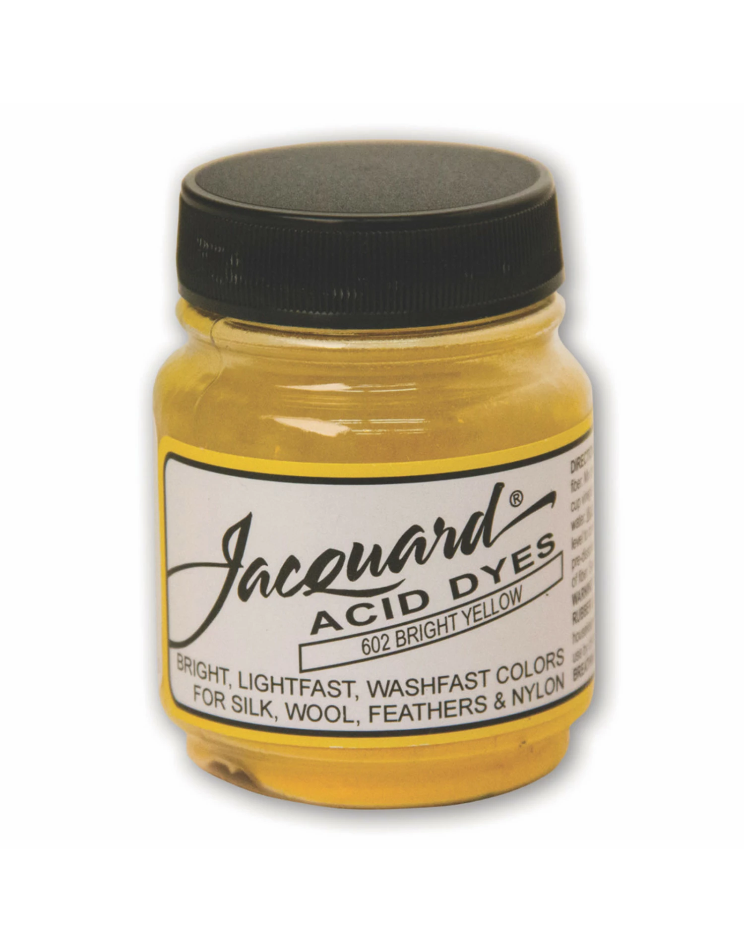 Jacquard Acid Dye, #602 Bright Yellow ½oz 3 Jacquard Acid Dye, #602 Bright Yellow ½oz