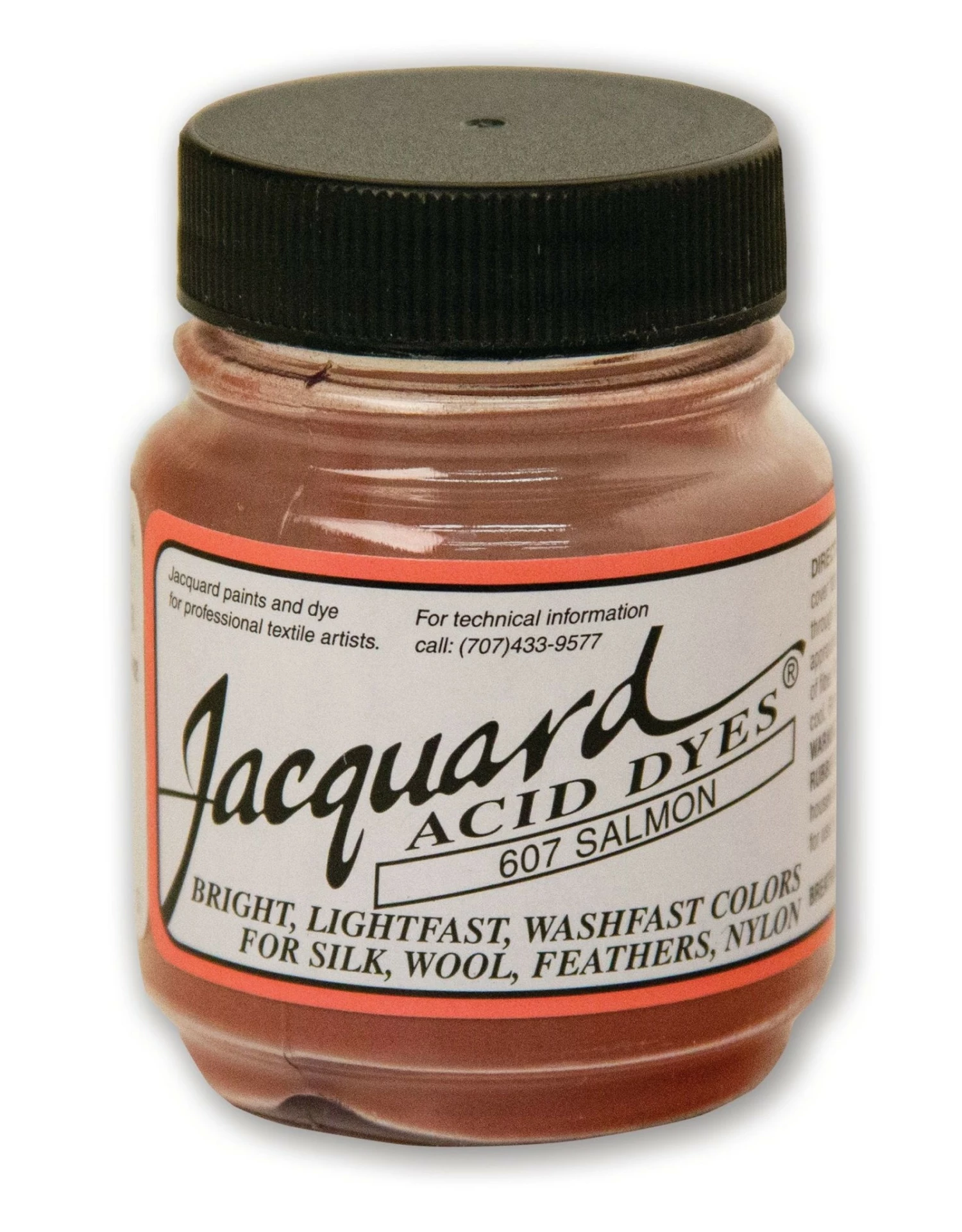 Jacquard Acid Dye, #607 Salmon ½oz 3 Jacquard Acid Dye, #607 Salmon ½oz
