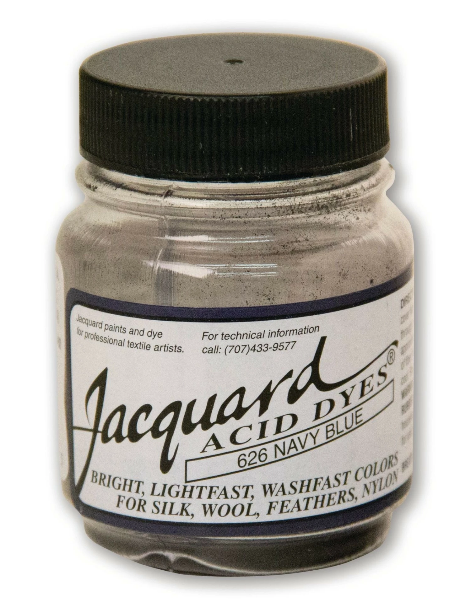 Jacquard Acid Dye, #626 Navy Blue ½oz 3 Jacquard Acid Dye, #626 Navy Blue ½oz