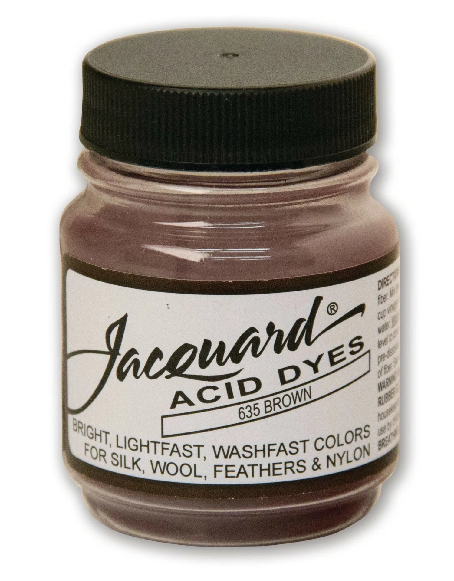 Jacquard Acid Dye, #635 Brown ½oz 3 Jacquard Acid Dye, #635 Brown ½oz