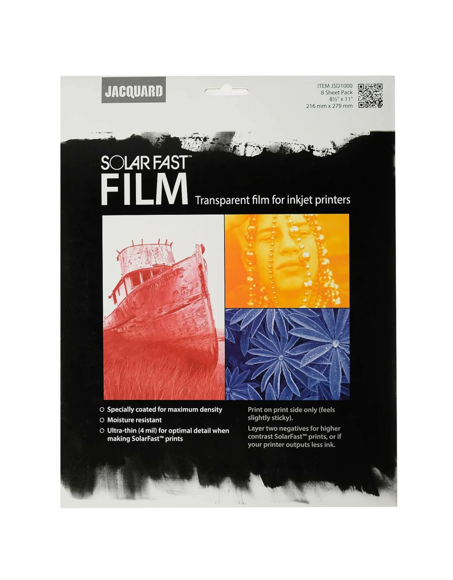 Jacquard SolarFast Dye Film 8.5” X 11”, Set Of 8 3 Jacquard SolarFast Dye Film 8.5” X 11”, Set Of 8