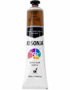 Jo Sonja Acrylic Paint, Burnished Copper Metallic 2.5oz