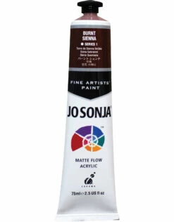 Jo Sonja Acrylic Paint, Burnt Sienna 2.5oz