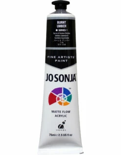 Jo Sonja Acrylic Paint, Burnt Umber 2.5oz