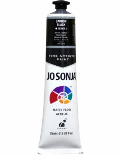 Jo Sonja Acrylic Paint, Carbon Black 2.5oz