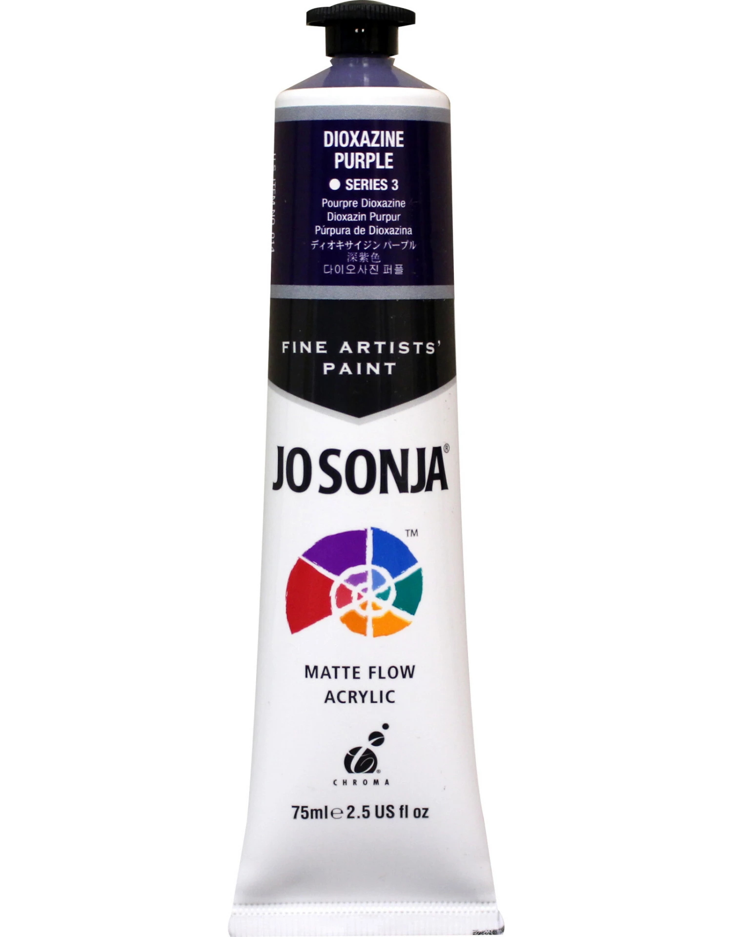Jo Sonja Acrylic Paint, Dioxazine Purple 2.5oz 3 Jo Sonja Acrylic Paint, Dioxazine Purple 2.5oz